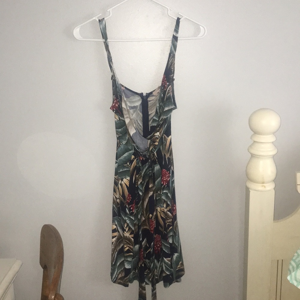 Tropical Wrap Dress